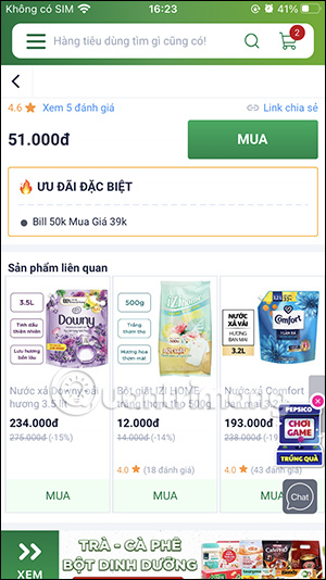 Ưu đãi mua hàng trên Bách Hóa Xanh