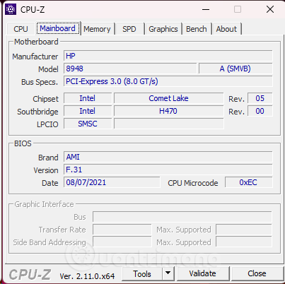 Screenshot 3 của CPU-Z