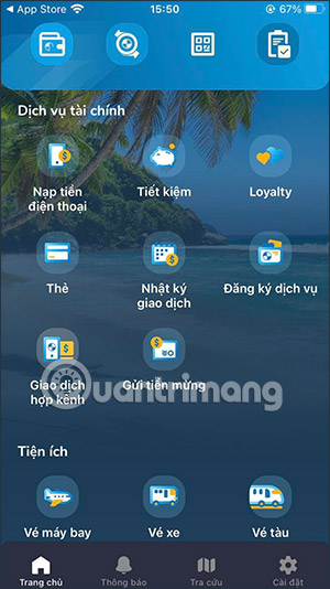 Các dịch vụ trên Eximbank EDigi