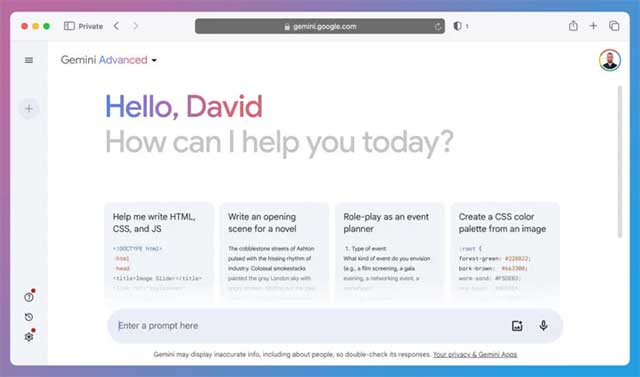 Screenshot 2 của Google Gemini