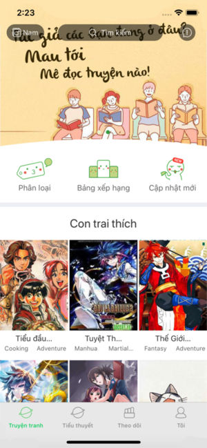 Screenshot 3 của Mê đọc truyện
