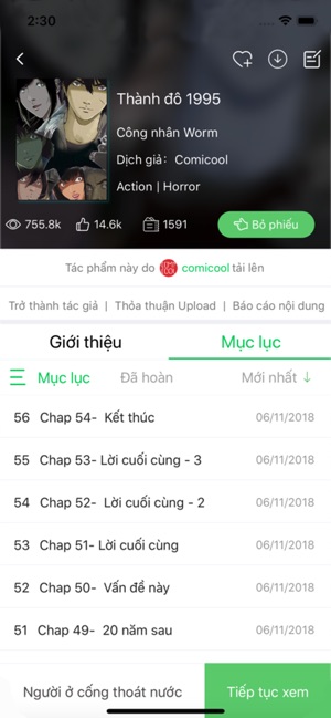 Screenshot 5 của Mê đọc truyện