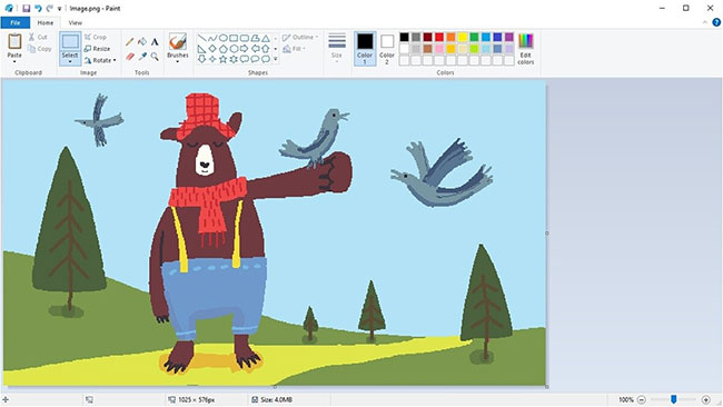Screenshot 1 của Microsoft Paint