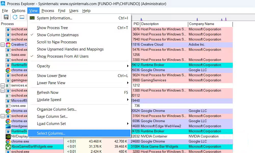 Screenshot 2 của Process Explorer