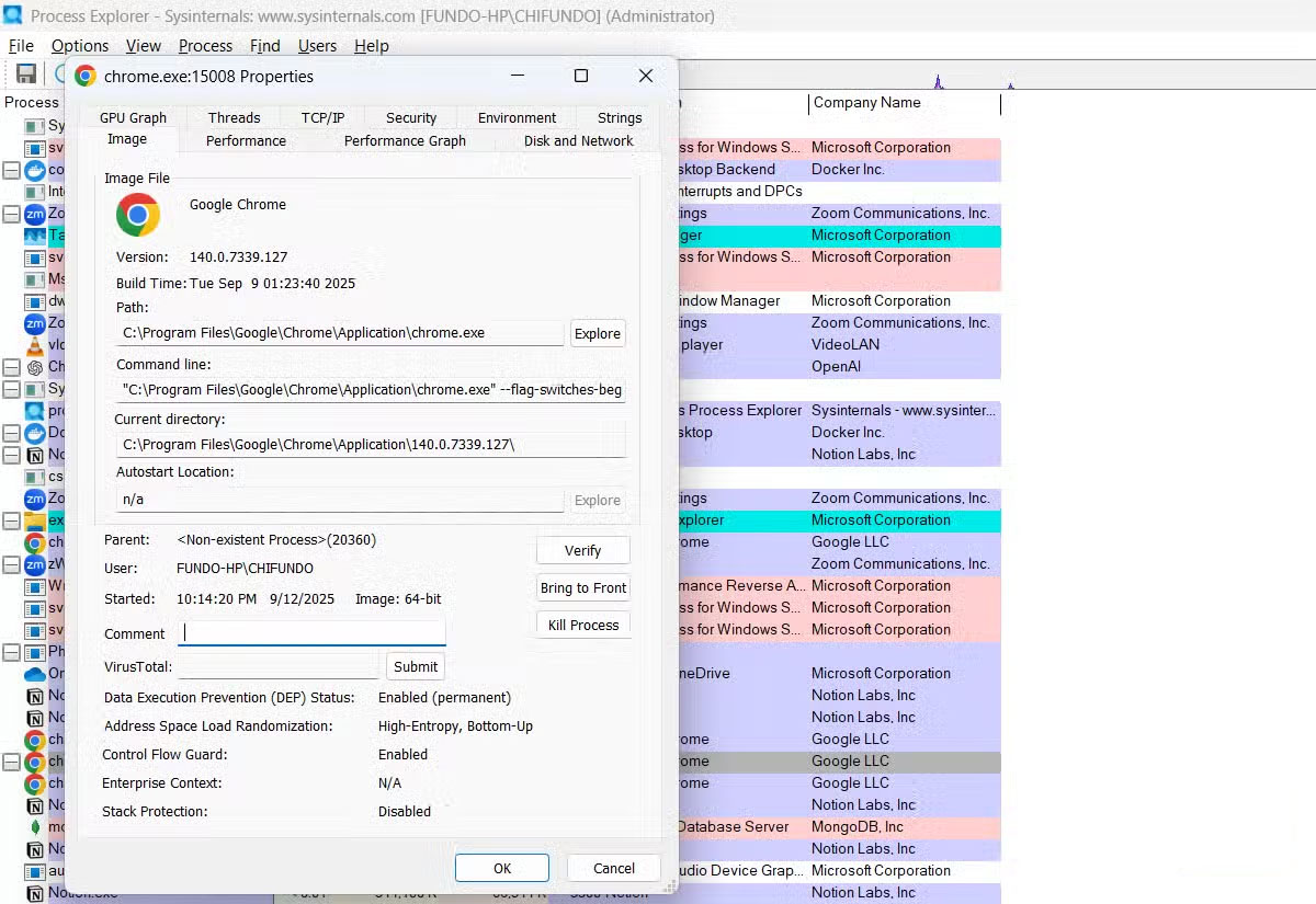 Screenshot 7 của Process Explorer