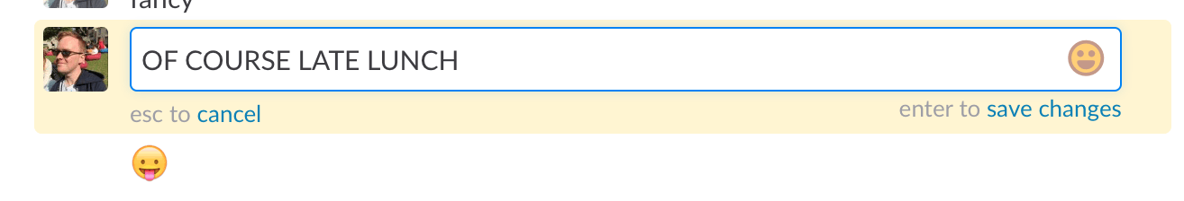 Chỉnh sửa tin nhắn Slack