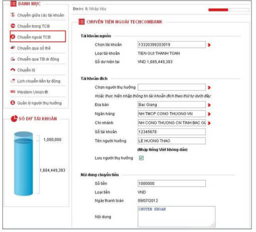 Screenshot 2 của Techcombank