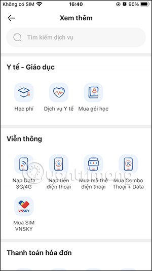 Thanh toán trên VNPAY