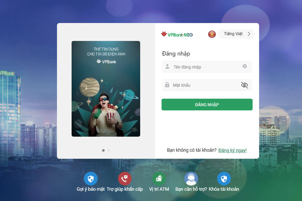 Screenshot 1 của VPBank NEONgân hàng điện tử VPBank